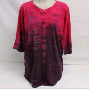 Johnny Was Women's US S Boho Top Pink/Purple